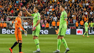 O espírito esportivo: o gesto de Hugo Duro para Ter Stegen após o confronto da La Liga
